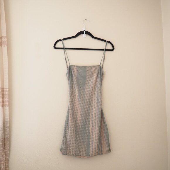 !! Tiger Mist Jules Spaghetti Strap Strappy Open Back Mini Bodycon Dress - Picture 4 of 7